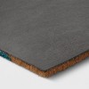 1'6"x2'6" Christmas 'Warm Holiday Wishes' Palm Tree Coir Doormat Green/Blue - Wondershop™ - 4 of 4