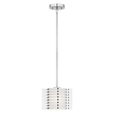 Livex Lighting Hilliard 1 - Light Pendant in  Polished Chrome