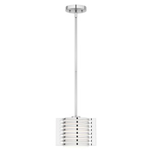 Livex Lighting Hilliard 1 - Light Pendant in  Polished Chrome - 1 of 1