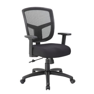Black Mesh Adjustable Task Chair with Synchro-Tilt