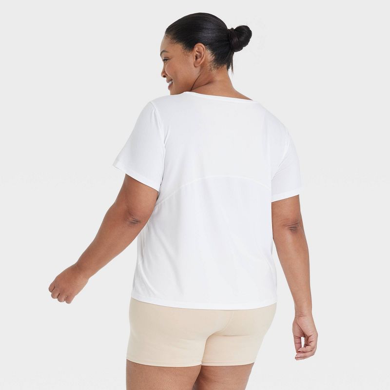 Women's Essential Crewneck Short Sleeve T-Shirt - All In Motion™, 3 of 12