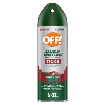 OFF! Deep Woods Tick Insect Repellent Bug Spray 25% DEET - 6oz