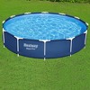 Bestway Steel ProRectangular Metal Frame Above Ground Outdoor Backyard Swimming Pool - 4 of 4