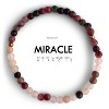 ETHIC GOODS Women's 4mm Morse Code Bracelet [MIRACLE] - Fancy Jasper & Pink - 3 of 4