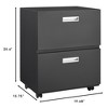 LOVMOR Metal Lateral File Cabinet with 2 Drawer&Lock,Office Vertical Files Cabinets for Office Home,A4,Assembly Required - 2 of 4
