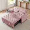 NicBex 52 Inch Loveseat,Modern Velvet Loveseat Sofa/Pullout Bed with Tufted Back,Convertible Sleeper Sofa Bed for Living Room - 2 of 4