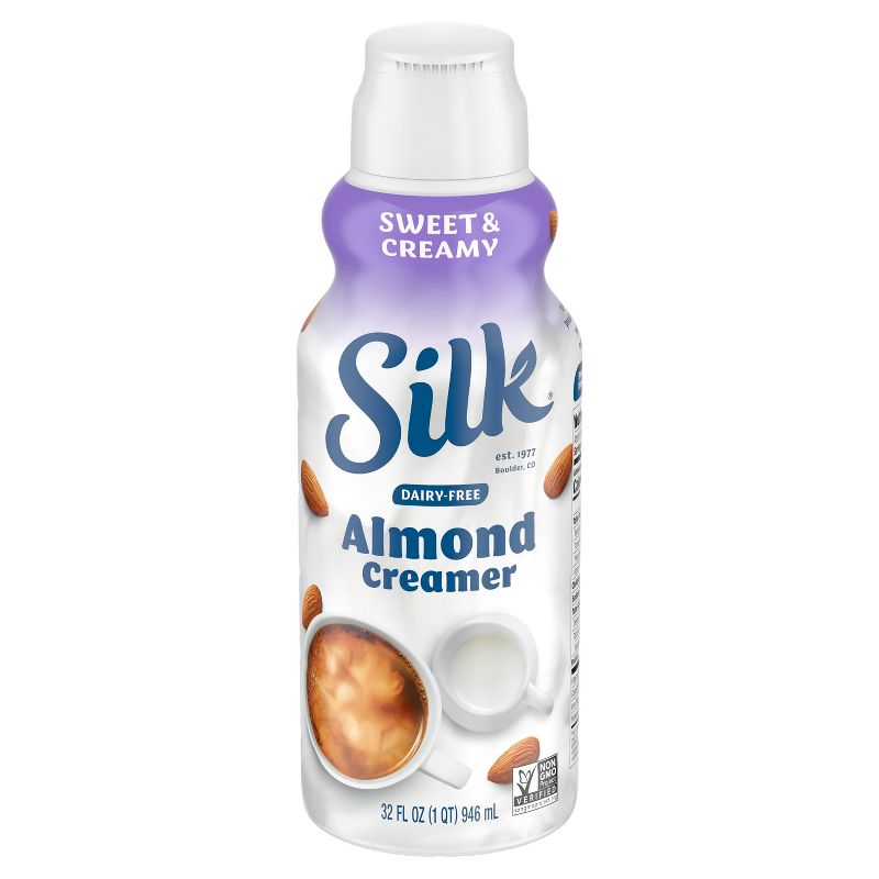 Silk Sweet &#38; Creamy Almond Creamer - 32 fl oz (1qt) Bottle, 3 of 12