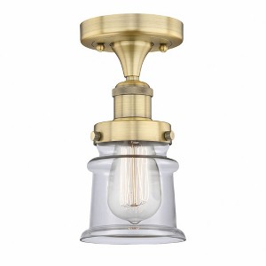 Canton - 1 Light Semi-Flush Mount In Industrial Style-9.25 Inches Tall and 5.25 Inches Wide - 1 of 1
