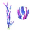Unique Bargains Plastic Artificial Water Plants Aquarium Decorations Grass Purple 12.2" Height 1 Pc - 3 of 4