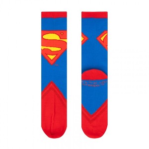 Mens Superman Classic Logo Two Tone Crew Socks - 1 of 4