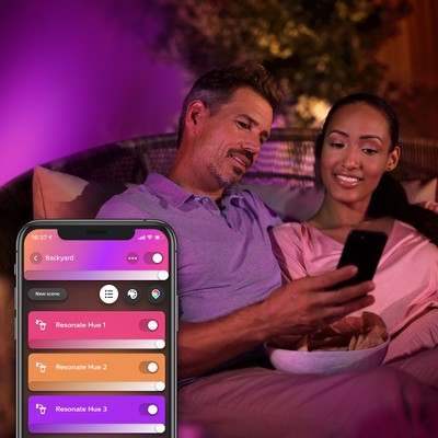 White Dimmable LED Outdoor Wall Light with Voice Control