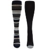 MeMoi Women's 2 Pair Pack Cotton Blend 15-20 mmHg Graduated Compression Socks - 2 of 3