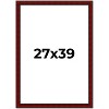 PosterPalooza | Weathered Red Picture Frame - UV Acrylic, Foam Board Backing, Hanging Hardware - 2 of 4