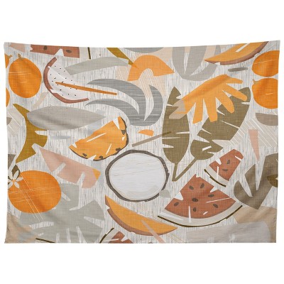 evamatise Tiki Picnic Mid Century Modern Tapestry - Society6