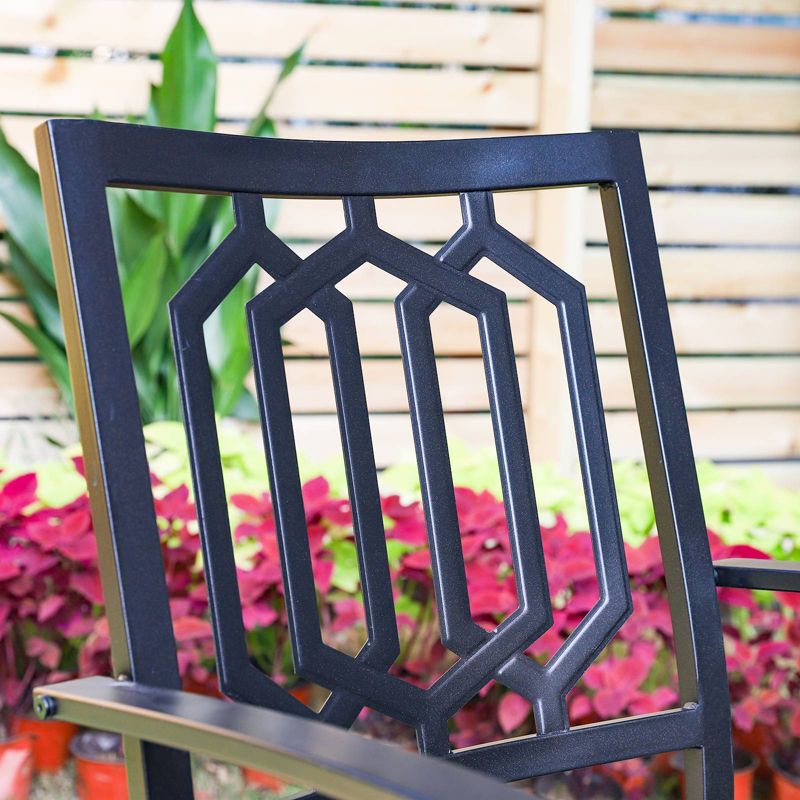 2pc Outdoor Stackable Bistro Chairs - Captiva Designs, 6 of 10