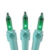 Novelty Lights 50 Light Incandescent Mini Christmas String Lights Green Wire 11 Feet - 3 of 4