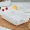 Baking Dish Set of 3, Ceramic Bakeware Set with Handles, Porcelain Baking Pan for Oven & Microwave, Rectangular Casserole Dish for Cooking, Kitchen - 2 of 4