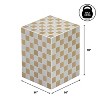 JONATHAN Y Callista Modern Bohemian Ceramic Tiled Rectangle End Table - 3 of 4