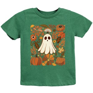 Ghost Floral Collage - Youth Short Sleeve Graphic T-Shirt and Toddler Short Sleeve Graphic T-Shirt - 1 of 4