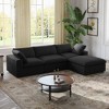 WJShome 4Piece Sectional Sofa Couch,120.45" Down Filled Cloud Modular Couch with Storage Ottoman - 2 of 4