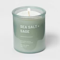 Glass Jar Candle Sea Salt & Sage Teal Green - Project 62™