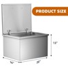 coucheta Stainless Steel Drop in Ice Chest - Commercial Ice Bin for Outdoor Kitchen Ice Bar & Cold Beverages - 2 of 4
