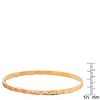 Steeltime Ladies set of 6 stainless steel, 18k gold plated stainless steel, and 18k rose gold plated stainless steel bangle with roman numeral accent - 3 of 4