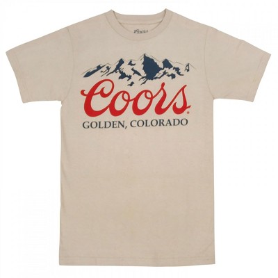 Mens Coors Banquet Golden Colorado Rockies Mountain Range T-Shirt