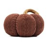 Whisen Set of 2, 8.3x8.3x5.3" Pumpkin, Pumpkin Ornament Decor for Harvest Festival Fall Festival & Thanksgiving - 2 of 4