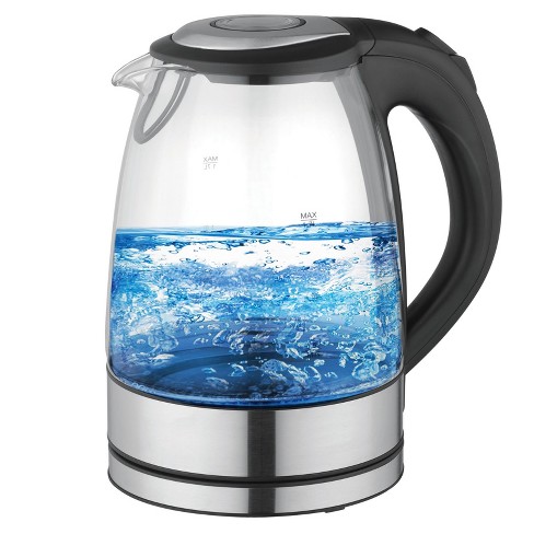 Better Chef 1.7 L Cordless Electric Glass And Stainless Steel Tea Kettle :  Target