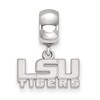 Black Bow Jewelry Sterling Silver Louisiana State Fighting Tigers NCAA Bead Charm - 2 of 4