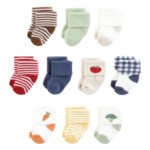 Touched by Nature Infant Boy Organic Cotton Socks, Farmers Market - 1 of 4