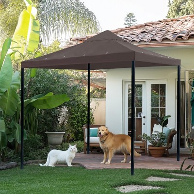 Yescom 10'x10' Brown Polyester Gazebo Canopy Replacement Top