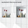 Stainless Steel Shower Niche, 12" X 12" No Tile Needed Recessed Shower Niche Shelf,Modern Wall Storage Niche for Bathroom Storage, Brushed - 4 of 4
