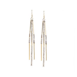 SOHI Women's Sleek Drop Earrings - 1 of 3