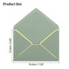 Unique Bargains Thick Paper Greeting Card A7 Envelopes with Gold Border 5" x 7" 200 Pcs - 2 of 4