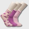 Aeropostale Women's 3-Pack Fuzzy Cozy Socks - Ultra Soft Winter Warmth Women Crew Boot Socks in Trendy Patterns, 4-10 - 2 of 4
