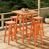 WestinTrends Malibu All Weather Hdpe Outdoor Patio Bar Height Dining Set (5-Piece) - 2 of 4