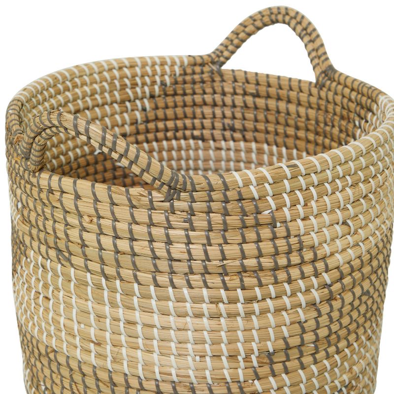 Set of 3 Seagrass Storage Baskets Natural - Olivia &#38; May, 4 of 6