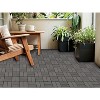 Wood Plastic Composite Deck Tiles Set of 20pcs, Composite Decking Resist Rust，DIY Interlocking Decking Tiles, Floor Tile,Durable, 12x12in Dark Grey - 3 of 4