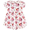 Hudson Baby Infant and Toddler Girl Cotton Dress and Cardigan 2pc Set, Fall Floral, 2 Toddler - 4 of 4
