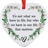 Friendship Christmas Ornament 2025 – Inspirational Ceramic Heart Ornament - Unique Thank You Message Ornament - 4 of 4