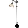 Amora Lighting Tiffany Style White Reading Floor Lamp – 62 Inch High Handcrafted Stained Glass Shade - 2 of 4