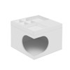 Bencmate Pet Crates and Houses Multifunctional Cat Station Suitable for Small and Medium Cats Used in Living Room, White, 15.75"*15.75*13.78" - 2 of 4