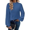 Zeagoo Sweaters for Women Fall Fashion 2025 Trendy Long Sleeve Turtleneck Pullover Lantern Knit Sweater Tops - 4 of 4