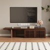 LOVSON Modern TV Stand Extendable with Storage Entertainment Center Living Room TV Stand - Walnut 78.7 1 Variation - 2 of 4