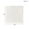 VisioGear Hand Painted Dimensional Resin Wall Art for Hallway Office Wall Decor, White, 30"*30"*1.25" - 3 of 4