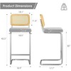 Infurnic Counter and Bar Stools, Modern Upholstered Bar Stools Set with Sturdy Legs, for Kitchen and Dining Room, 2PCS, Gray, 17.7"*18.9"*42.5" - 4 of 4