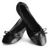 Rose Cheeks Ballet Flats for Women Girls Foldable Roll Up Shoes with Pouch (Black,M, US 7-8) - 2 of 4