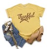 Thankful Coquette Distressed - Womens Garment Dyed Tee - 2 of 3